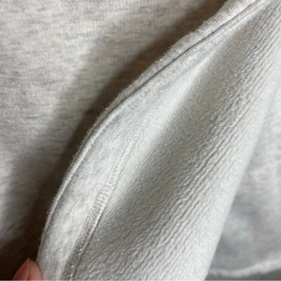 Athleta Cozy Karma Asym Pullover Light Heather Grey Faux Wrap Sweatshirt… - Picture 10 of 14